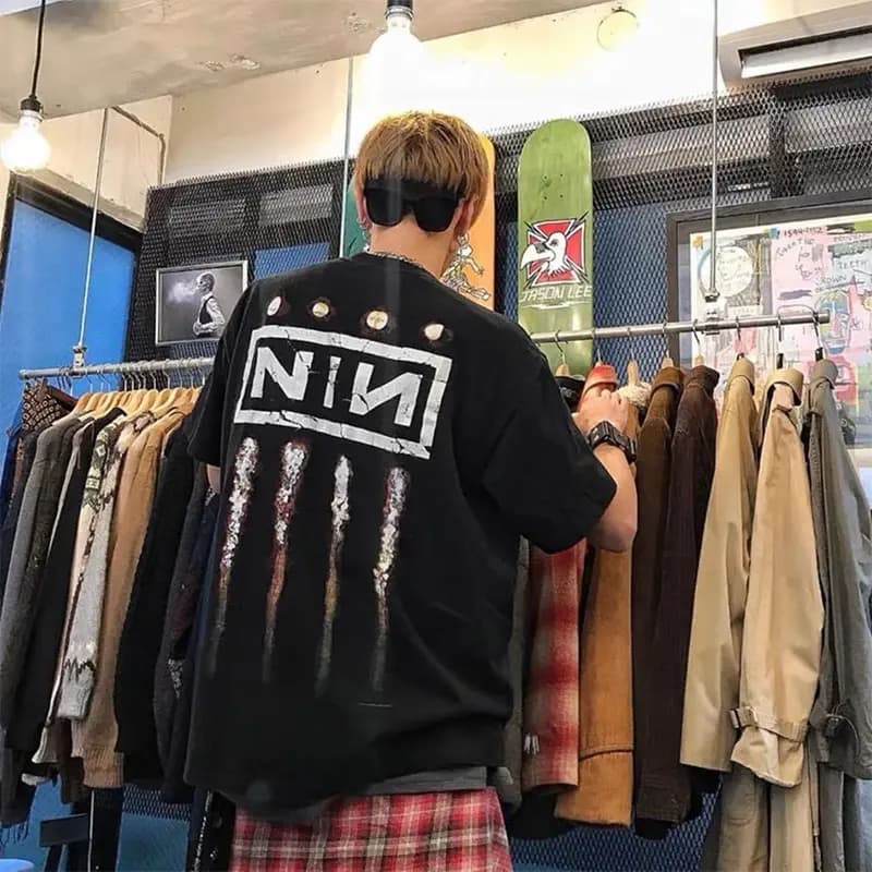 Винтажная футболка Saint Michael NIN