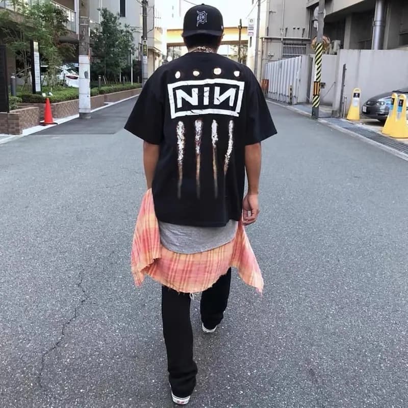 Винтажная футболка Saint Michael NIN