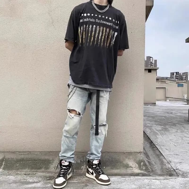 Винтажная футболка Saint Michael NIN