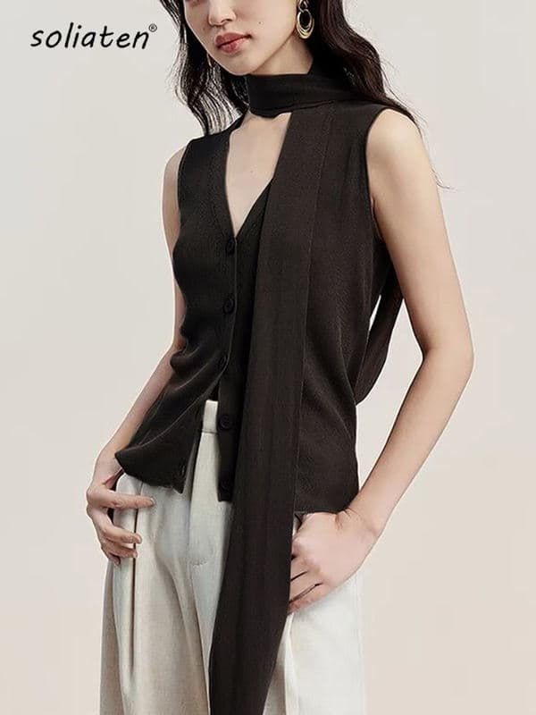 Женский вискозный жилет Soliaten