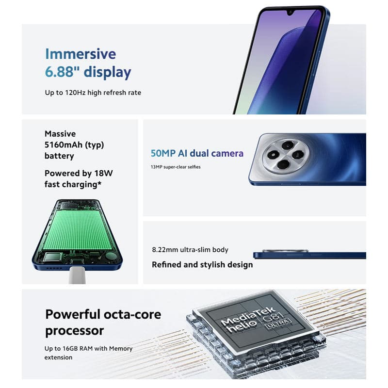 Смартфон Xiaomi Redmi 14C 8/256