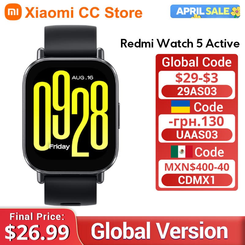 Xiaomi Redmi Watch 5 Active черные