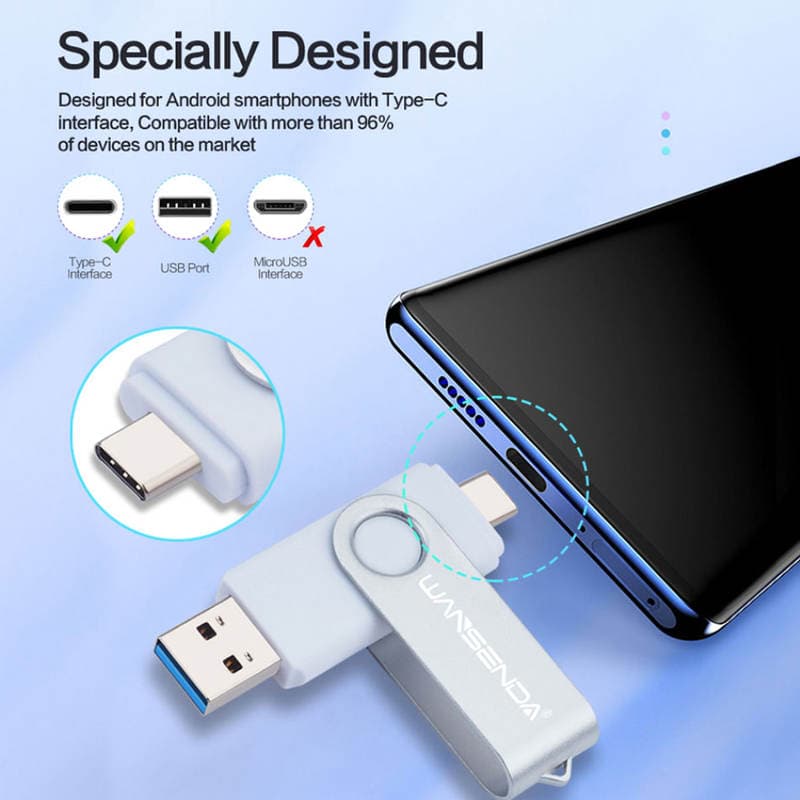 Флешка WANSENDA USB Type-C 3.0