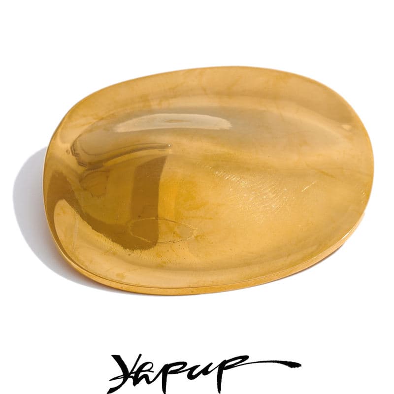 Круглая металлическая брошь Yhpup