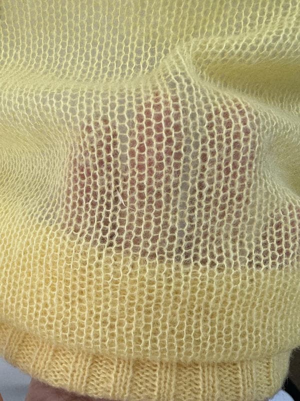 Женский ажурный свитер Hirsionsan яркий