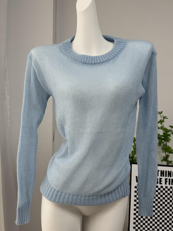 Женский ажурный свитер Hirsionsan яркий