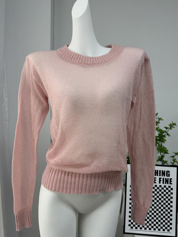 Женский ажурный свитер Hirsionsan яркий