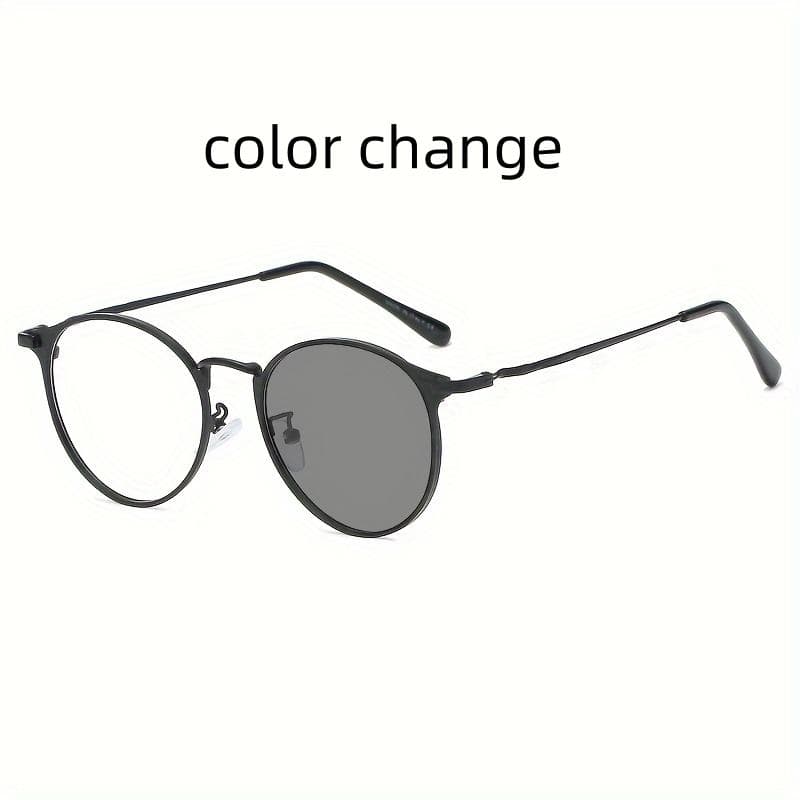 Круглые ретро очки хамелеоны