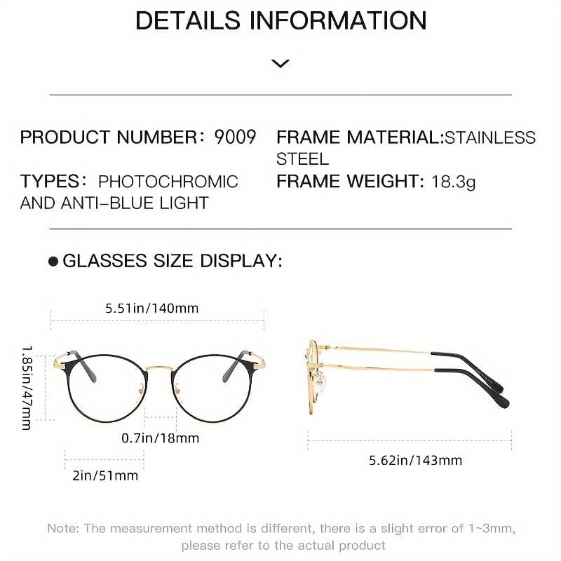 Круглые ретро очки хамелеоны