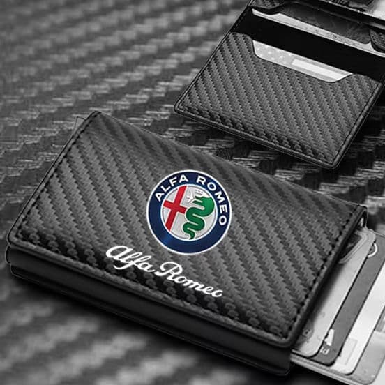 Карбоновый RFID картхолдер Alfa Romeo