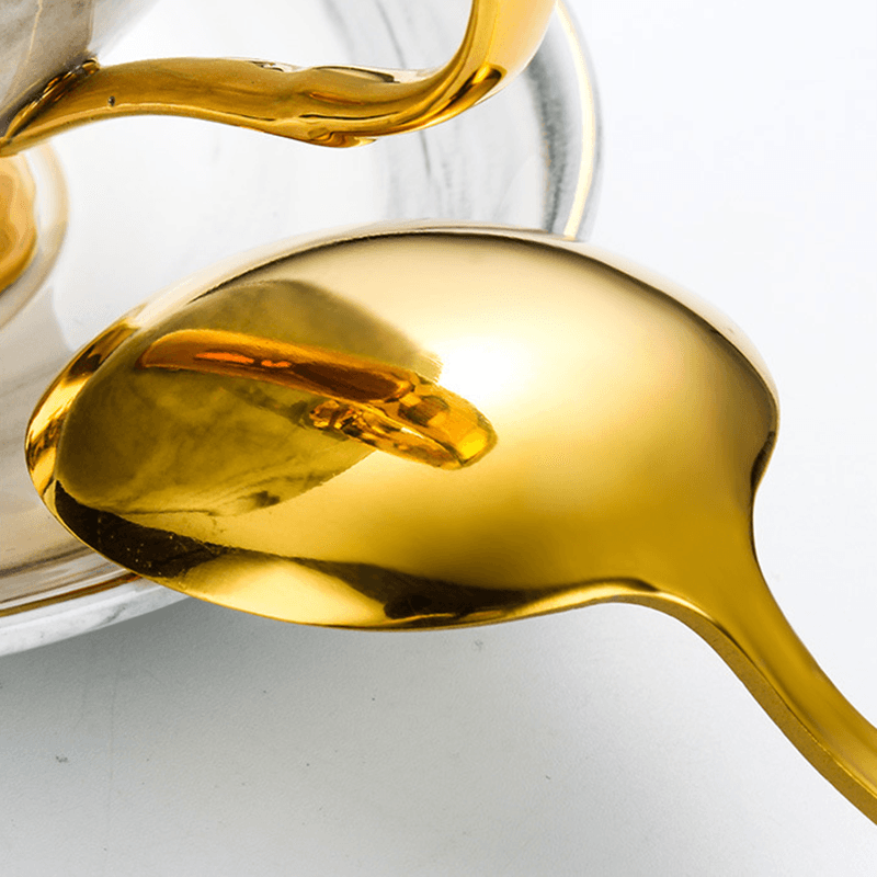 Золотой набор столовых приборов 24 предмета