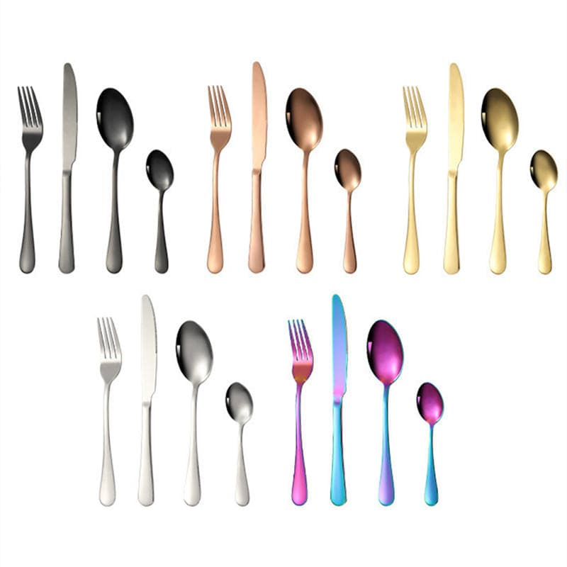 Золотой набор столовых приборов 24 предмета