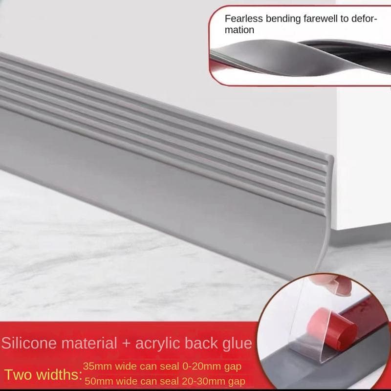 Силиконовая уплотнительная лента на двери