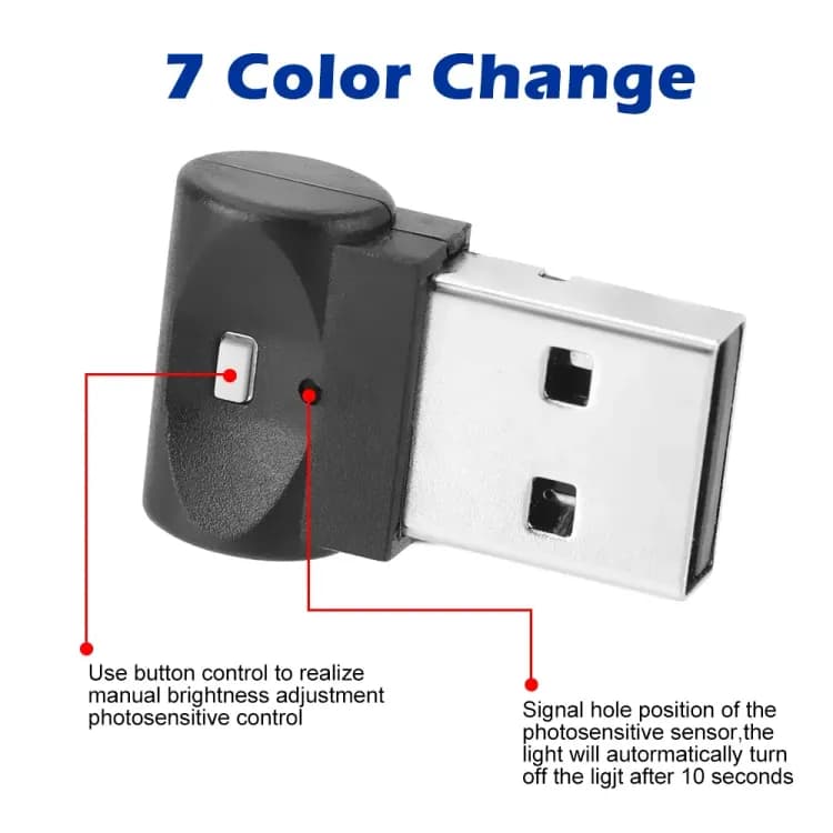 Мини USB LED светильник авто