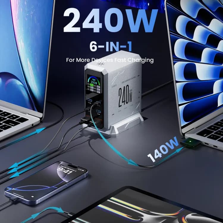 Настольное зарядное устройство GaN 240W