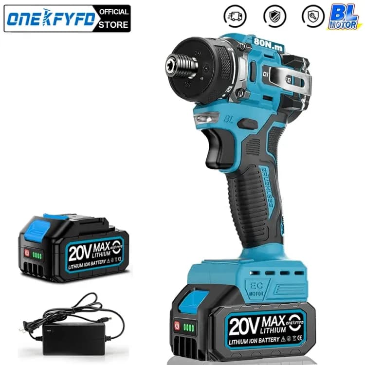 Шуруповерт ONEKFYFD 80 Нм