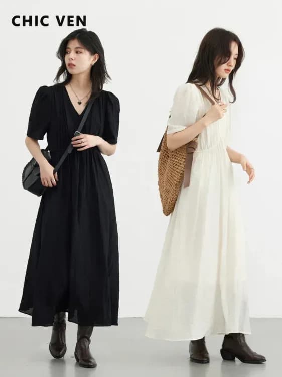 Черное женское платье CHIC VEN