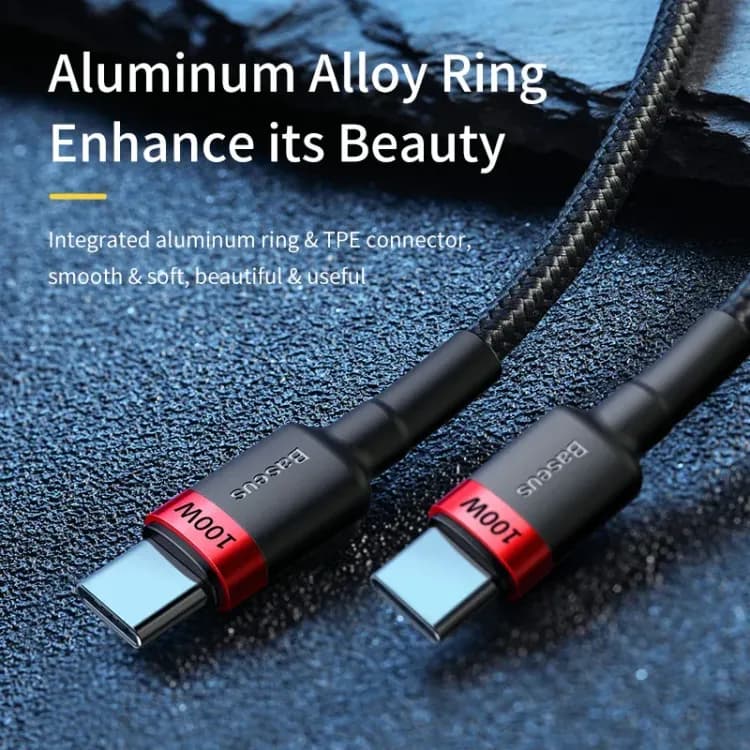 Кабель Baseus USB-C на USB-C 100 Вт 2м