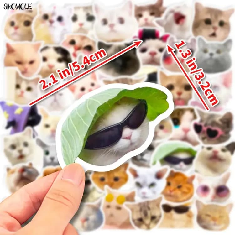 Детские наклейки котики SIKOMOLE
