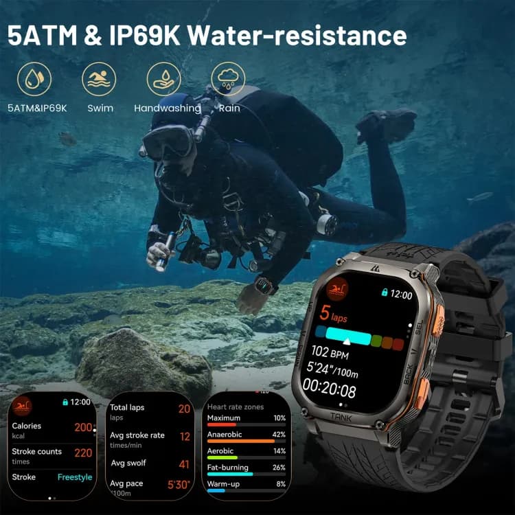 Умные часы KOSPET TANK M3 Ultra GPS