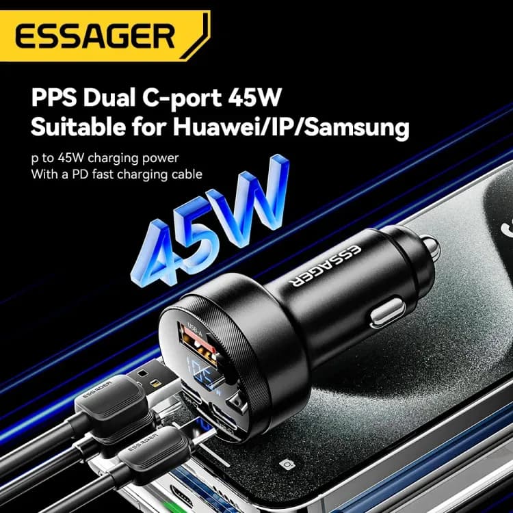 Автомобильная зарядка Essager 105 Вт