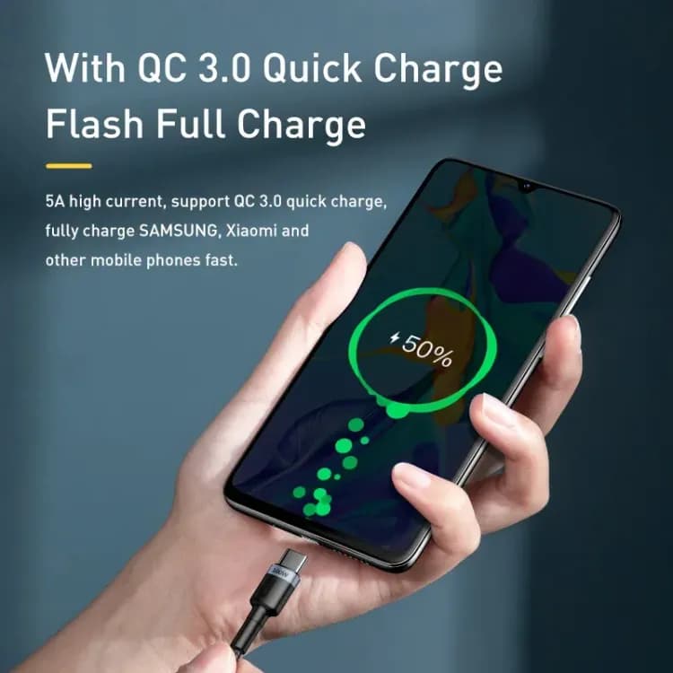 Кабель Baseus USB-C на USB-C 100 Вт 2м