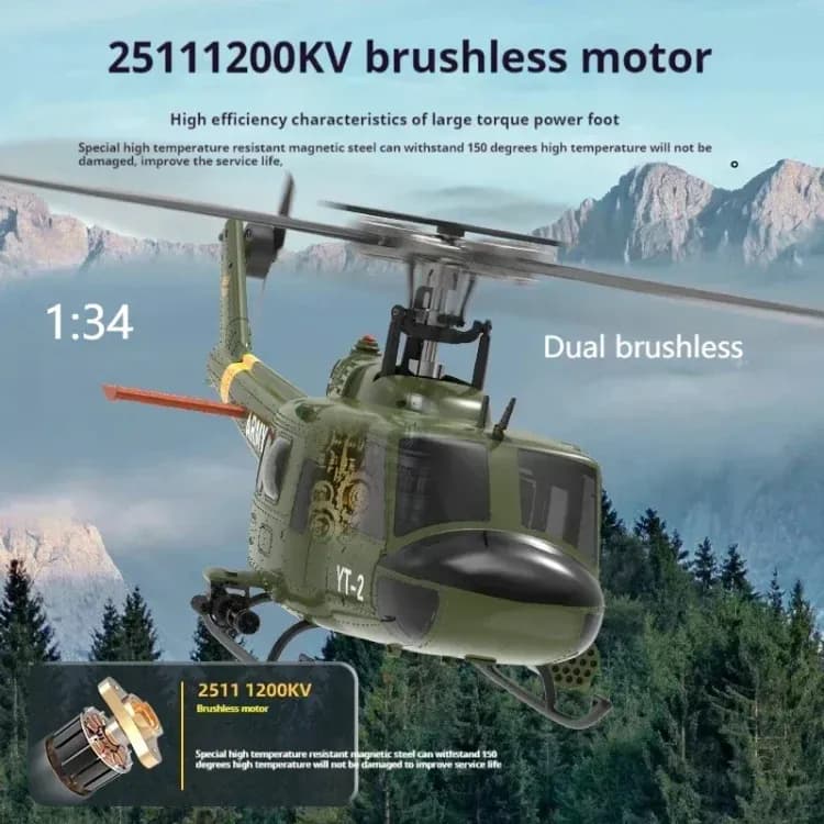 Радиоуправляемый вертолет Yuxiang F07 UH-1
