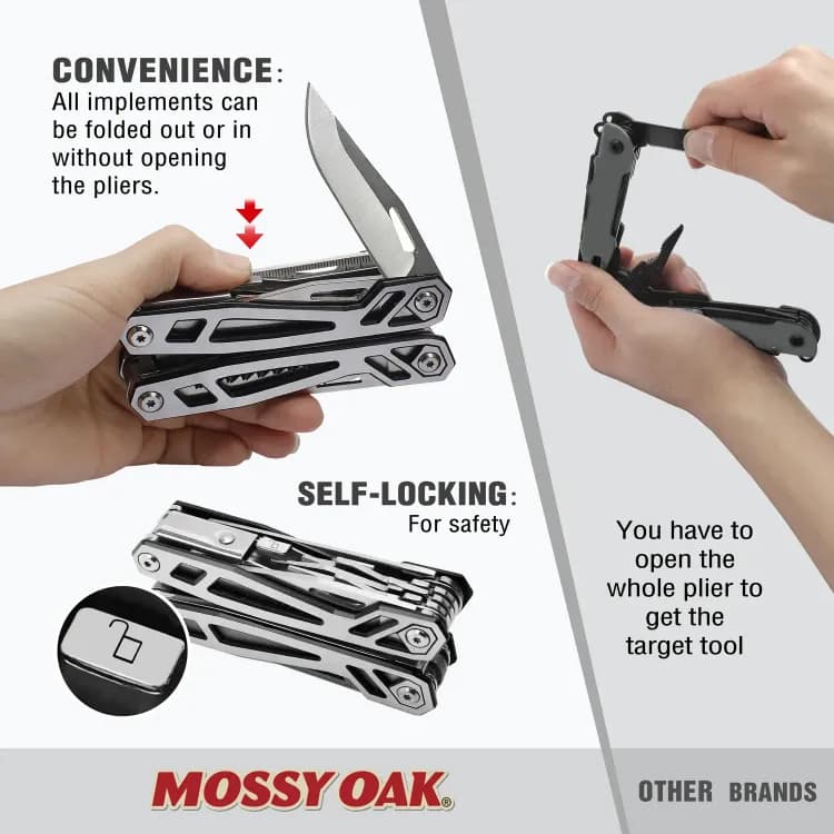 Многофункциональные плоскогубцы MOSSY OAK для туризма