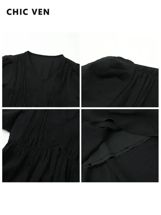 Черное женское платье CHIC VEN