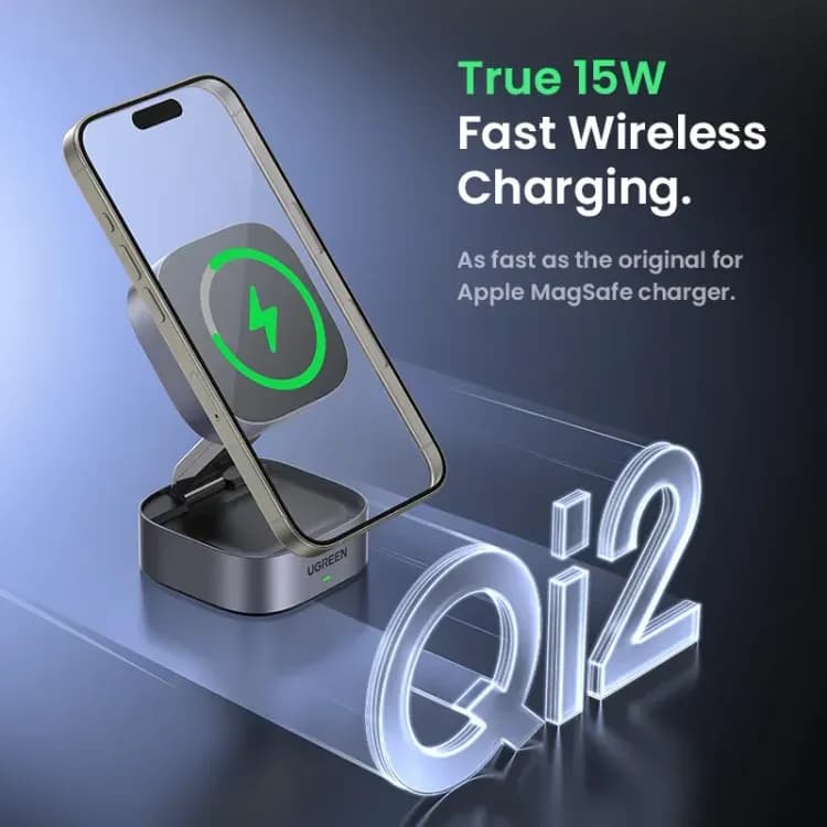 UGREEN Qi2 магнитная зарядка-подставка