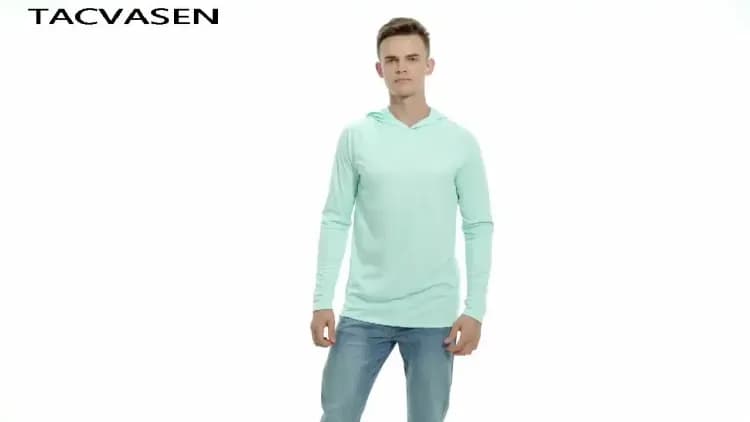 Лонгслив мужской TACVASEN УФ-защита темно-серый