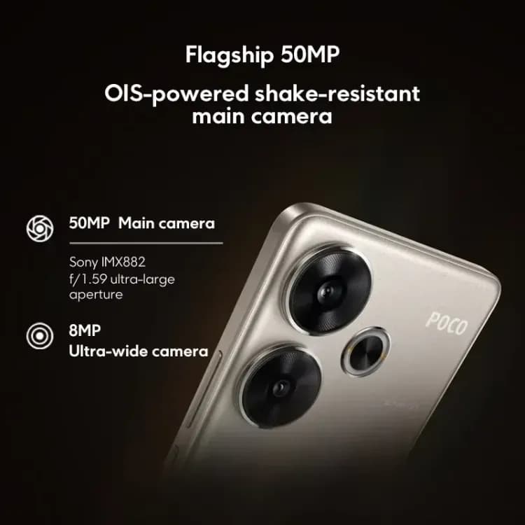 Смартфон Poco F6 вид спереди
