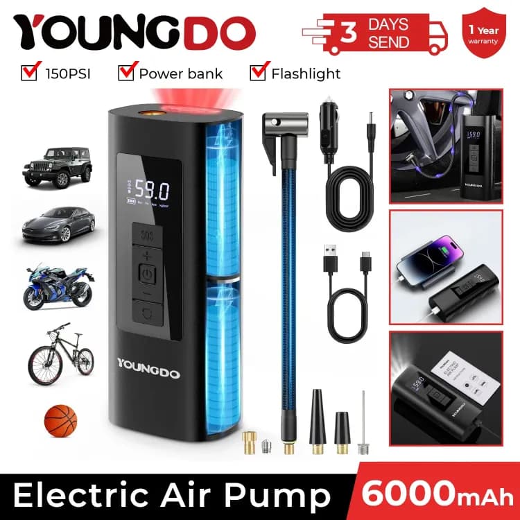 Портативный насос YOUNGDO для шин