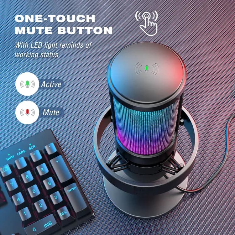 Студийный USB-микрофон FIFINE A8 RGB