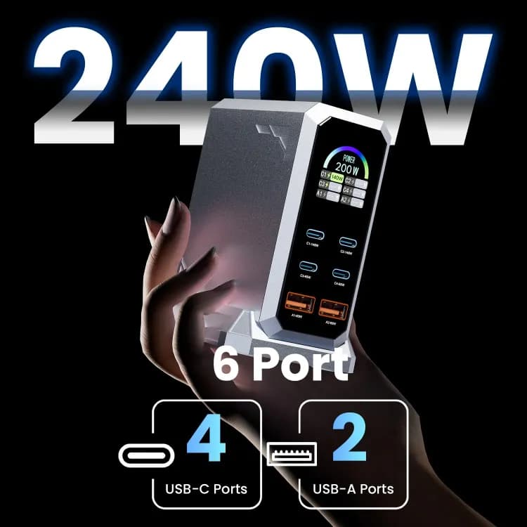 Настольное зарядное устройство GaN 240W