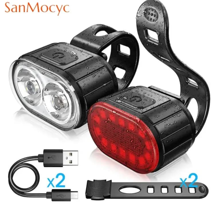 Велосипедные фонари SANMOCYC USB