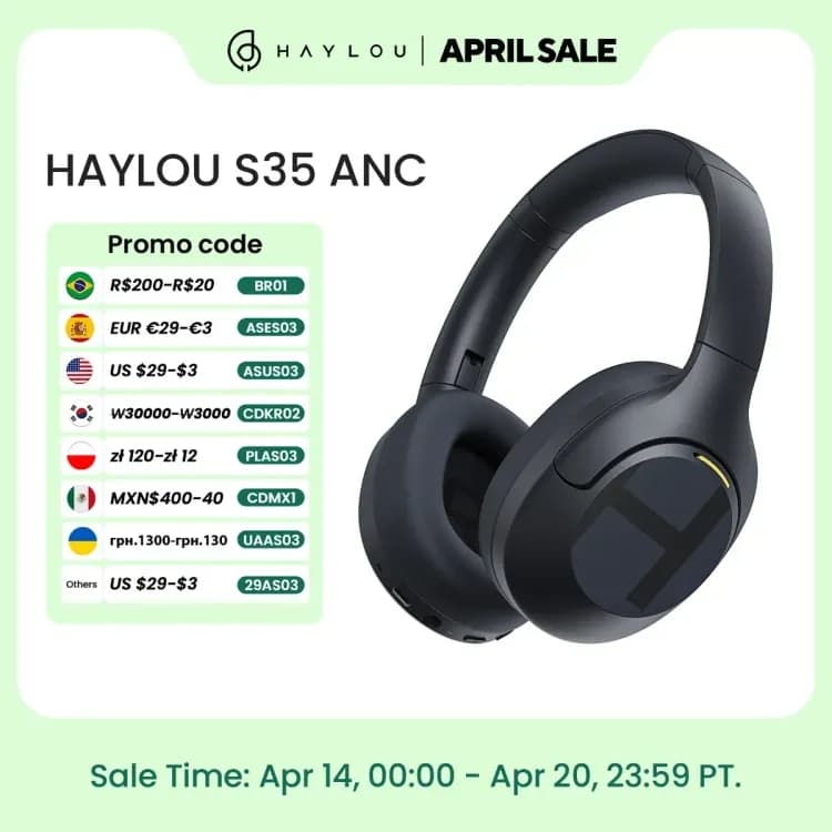 Наушники Haylou S35 ANC беспроводные