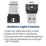 Миниатюра Мини USB LED светильник авто