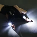 Миниатюра Рыбацкие перчатки с LED фонариком