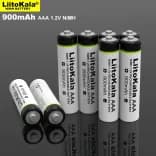 Миниатюра Аккумуляторы LiitoKala AAA 900 мАч