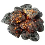 Миниатюра Yooperlite кристалл сердце светится УФ