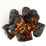 Миниатюра Yooperlite кристалл сердце светится УФ
