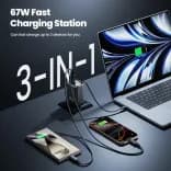 Миниатюра Сетевое зарядное Toocki GaN 67W