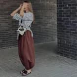 Миниатюра Женские летние брюки палаццо