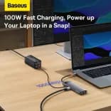 Миниатюра USB-C хаб Baseus 8 портов