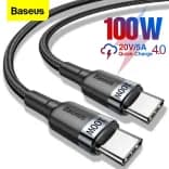 Миниатюра Кабель Baseus USB-C на USB-C 100 Вт 2м