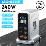Миниатюра Настольное зарядное устройство GaN 240W