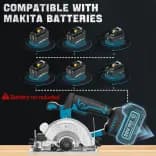 Миниатюра Аккумуляторная циркулярная пила 125 мм