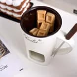 Миниатюра Керамическая кружка для фондю персональная