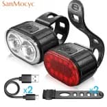 Миниатюра Велосипедные фонари SANMOCYC USB